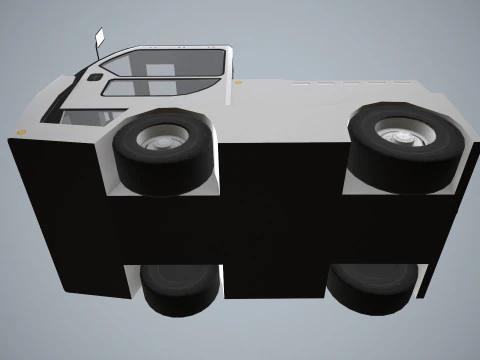 Trattore per bagagli --357-- Modello 3D