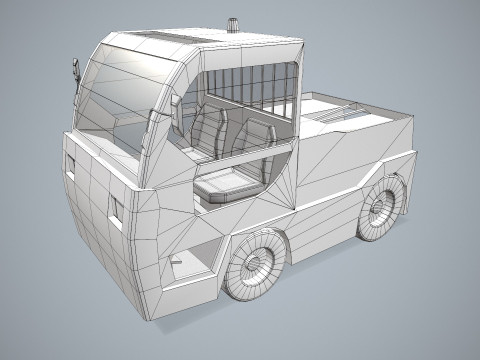 Gepäckschlepper --357-- 3D Modell