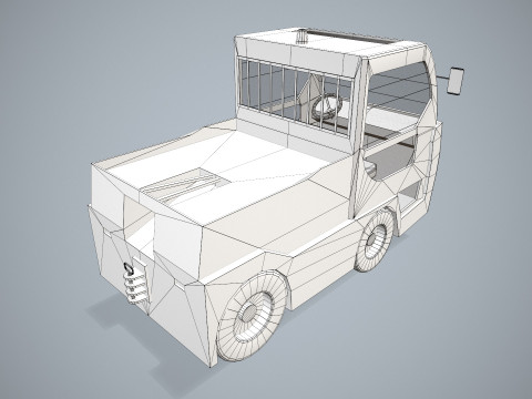 Gepäckschlepper --357-- 3D Modell