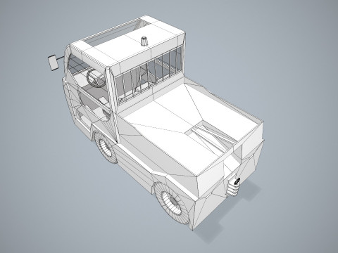 Gepäckschlepper --357-- 3D Modell