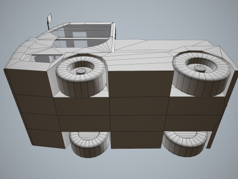 Gepäckschlepper --357-- 3D Modell