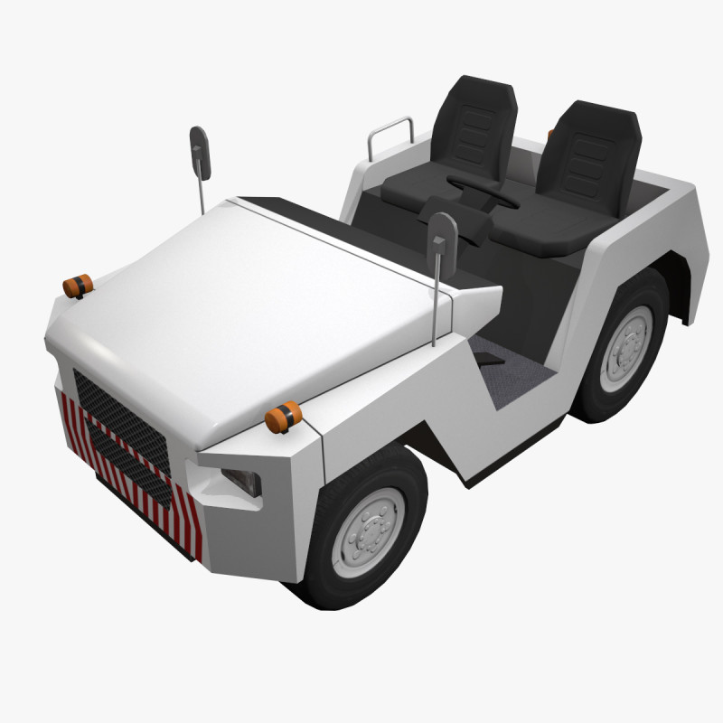Tractor de equipaje --358-- Modelo 3D .c4d .max .obj .3ds .fbx .stl .blend
