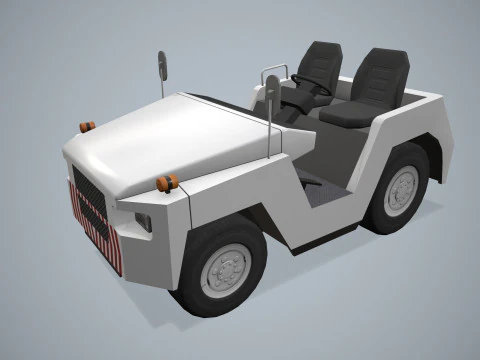 Trattore per bagagli --358-- Modello 3D