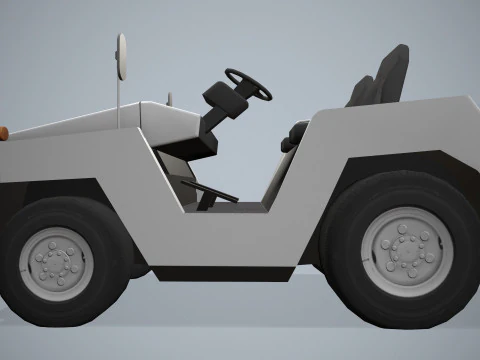 Trattore per bagagli --358-- Modello 3D