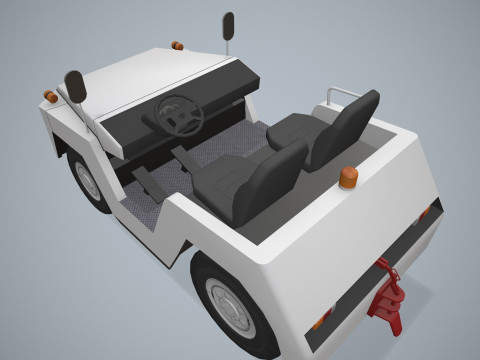 Bagaj Traktörü --358-- 3D Model