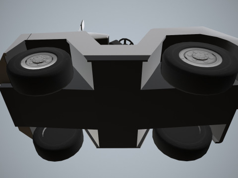 Bagaj Traktörü --358-- 3D Model