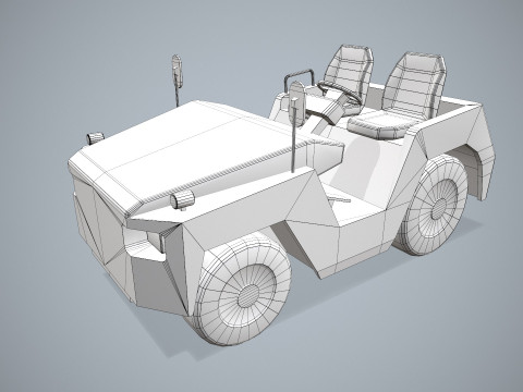 Bagaj Traktörü --358-- 3D Model