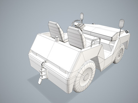 Bagaj Traktörü --358-- 3D Model