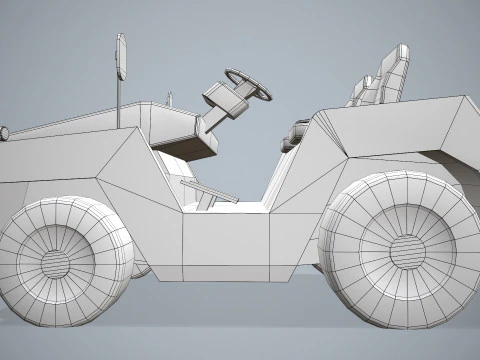 Trattore per bagagli --358-- Modello 3D