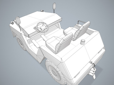 Bagaj Traktörü --358-- 3D Model