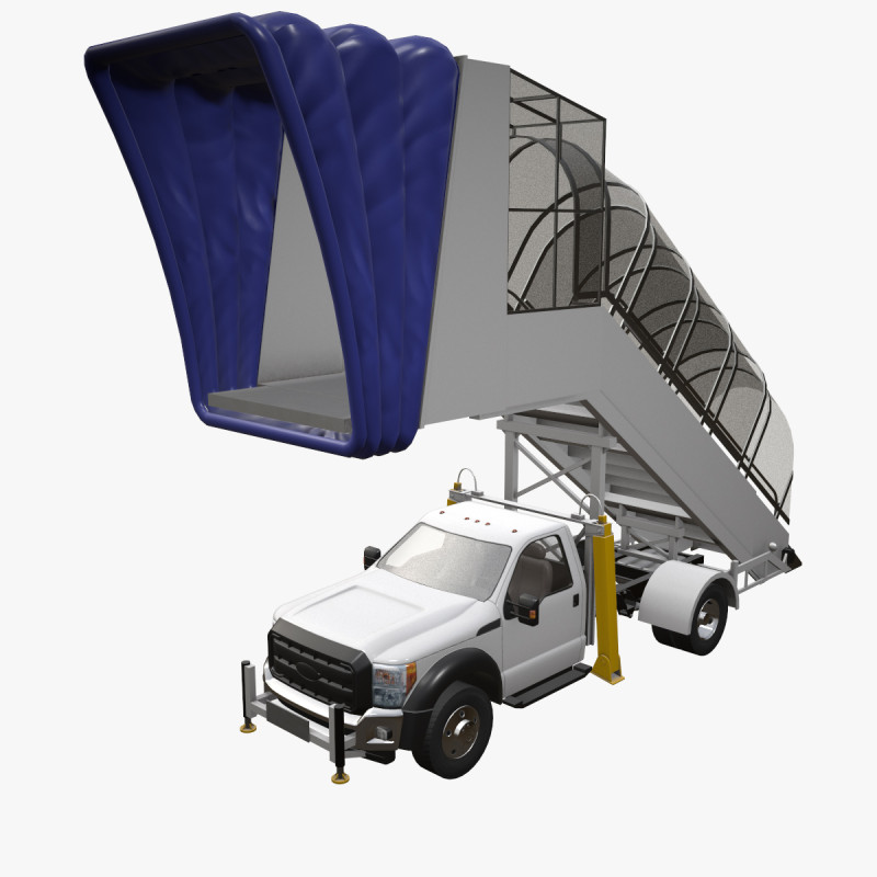 Транспортное средство с трапом --360-- 3D Модель .c4d .max .obj .3ds .fbx .stl .blend 