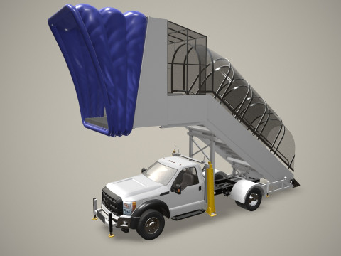 Транспортное средство с трапом --360-- 3D Модель