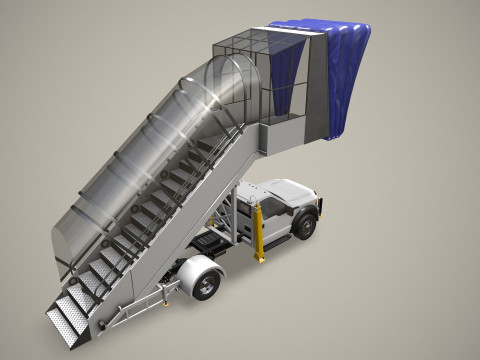 Транспортное средство с трапом --360-- 3D Модель