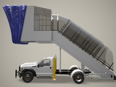 Транспортное средство с трапом --360-- 3D Модель