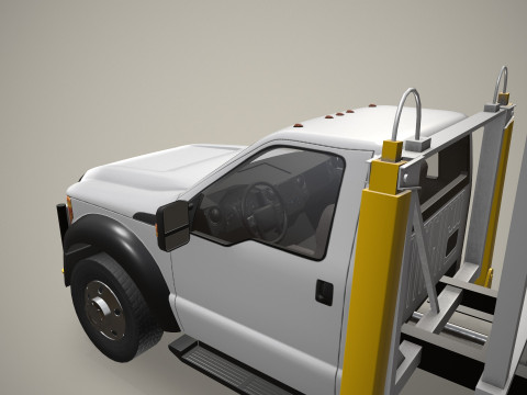 Транспортное средство с трапом --360-- 3D Модель