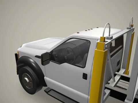 공중계단 차량 --360-- 3D 모델