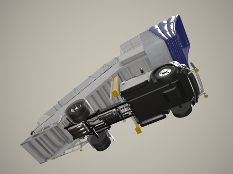 Транспортное средство с трапом --360-- 3D Модель