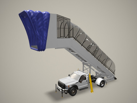 Транспортное средство с трапом --360-- 3D Модель