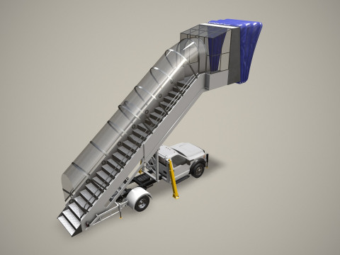 Транспортное средство с трапом --360-- 3D Модель