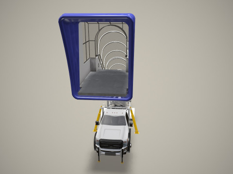 Транспортное средство с трапом --360-- 3D Модель