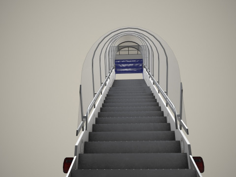 Транспортное средство с трапом --360-- 3D Модель