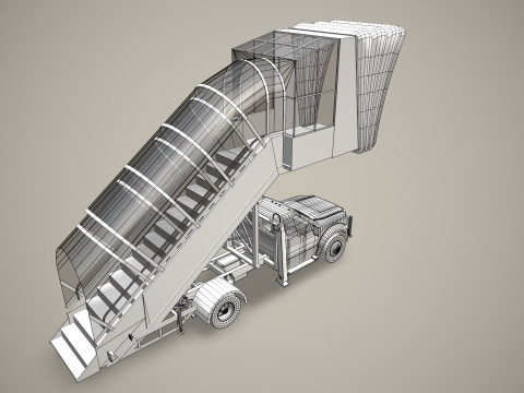 Транспортное средство с трапом --360-- 3D Модель