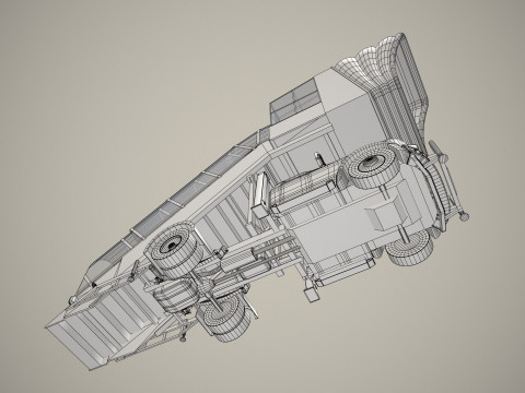 Транспортное средство с трапом --360-- 3D Модель