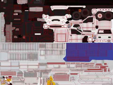 Транспортное средство с трапом --360-- 3D Модель