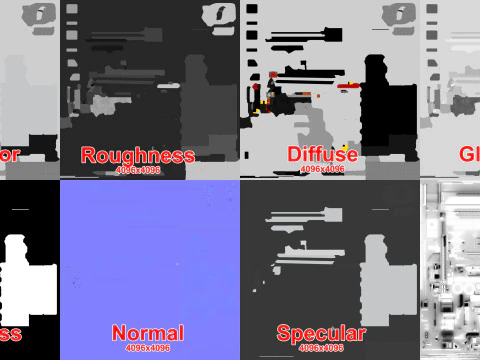 Luchttrapwagen afgedekt --363-- 3D Model