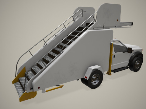 空中楼梯卡车--364-- 3D 模型