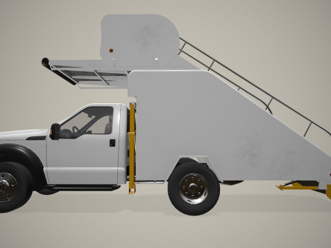 空中楼梯卡车--364-- 3D 模型