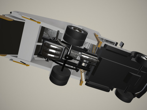 空中楼梯卡车--364-- 3D 模型