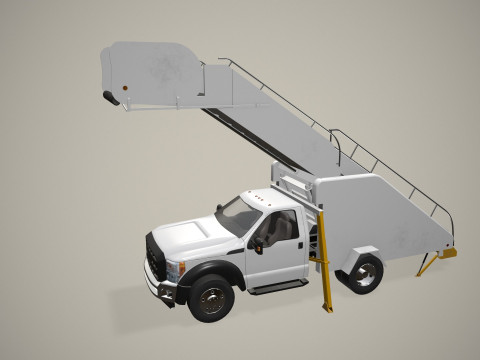 空中楼梯卡车--364-- 3D 模型