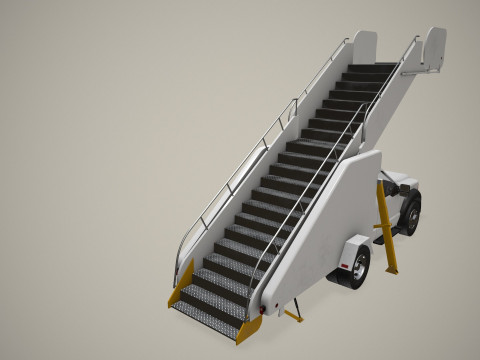 空中楼梯卡车--364-- 3D 模型