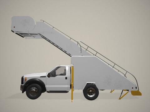 空中楼梯卡车--364-- 3D 模型