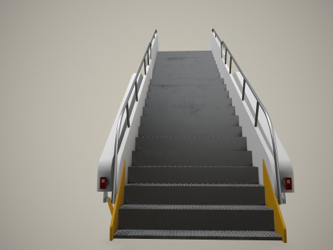 空中楼梯卡车--364-- 3D 模型