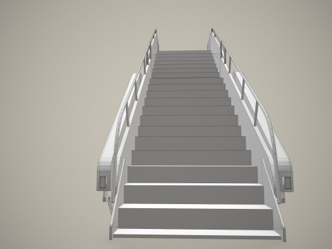 空中楼梯卡车--364-- 3D 模型