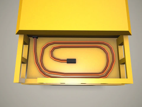 Unit&agrave; di alimentazione a terra --369-- Modello 3D