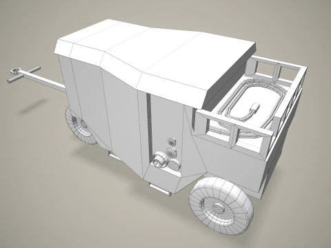 Unit&agrave; di alimentazione a terra --369-- Modello 3D