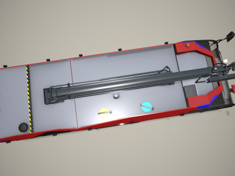 एयरपोर्ट फायर ट्रक 8x8 लाल --371-- 3D मॉडल