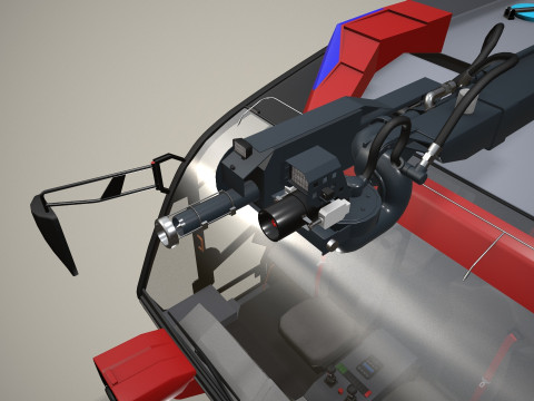 एयरपोर्ट फायर ट्रक 8x8 लाल --371-- 3D मॉडल