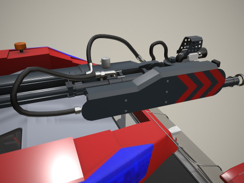 एयरपोर्ट फायर ट्रक 8x8 लाल --371-- 3D मॉडल