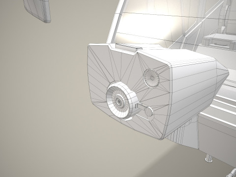एयरपोर्ट फायर ट्रक 8x8 लाल --371-- 3D मॉडल