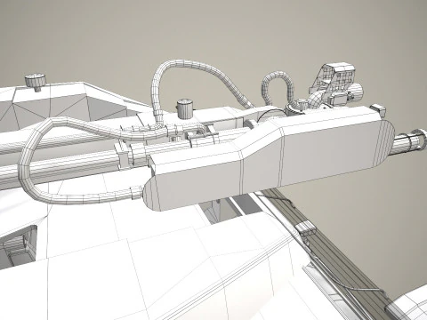 空港消防車 8x8 レッド --371-- 3Dモデル