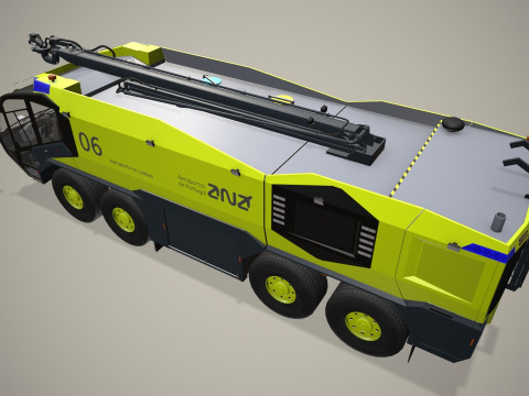 机场消防车 8x8 里斯本 --372-- 3D 模型