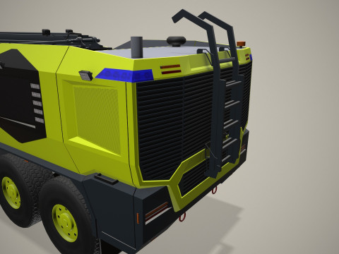 机场消防车 8x8 里斯本 --372-- 3D 模型