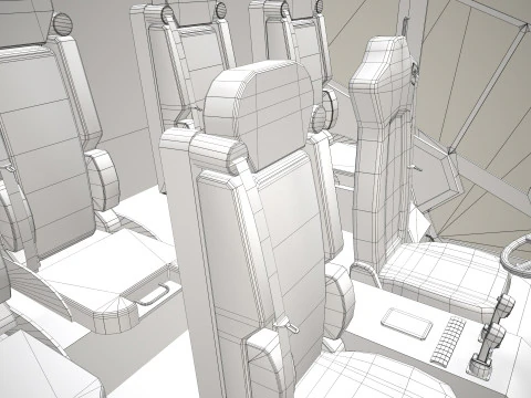 Airport Fire Truck 8x8 Lisbon --372-- 3D Model