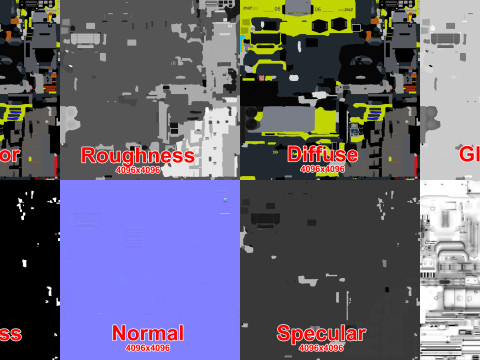 机场消防车 8x8 里斯本 --372-- 3D 模型
