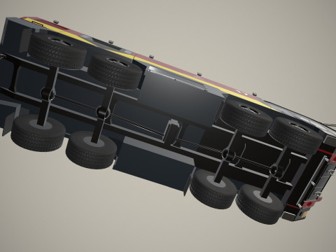 Caminhão de bombeiros do aeroporto 8x8 Paris --373-- Modelo 3D