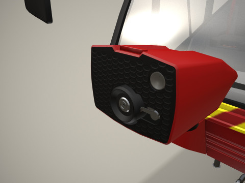 Caminhão de bombeiros do aeroporto 8x8 Paris --373-- Modelo 3D